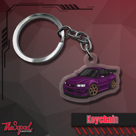 Chibi GTR R34 Keychain