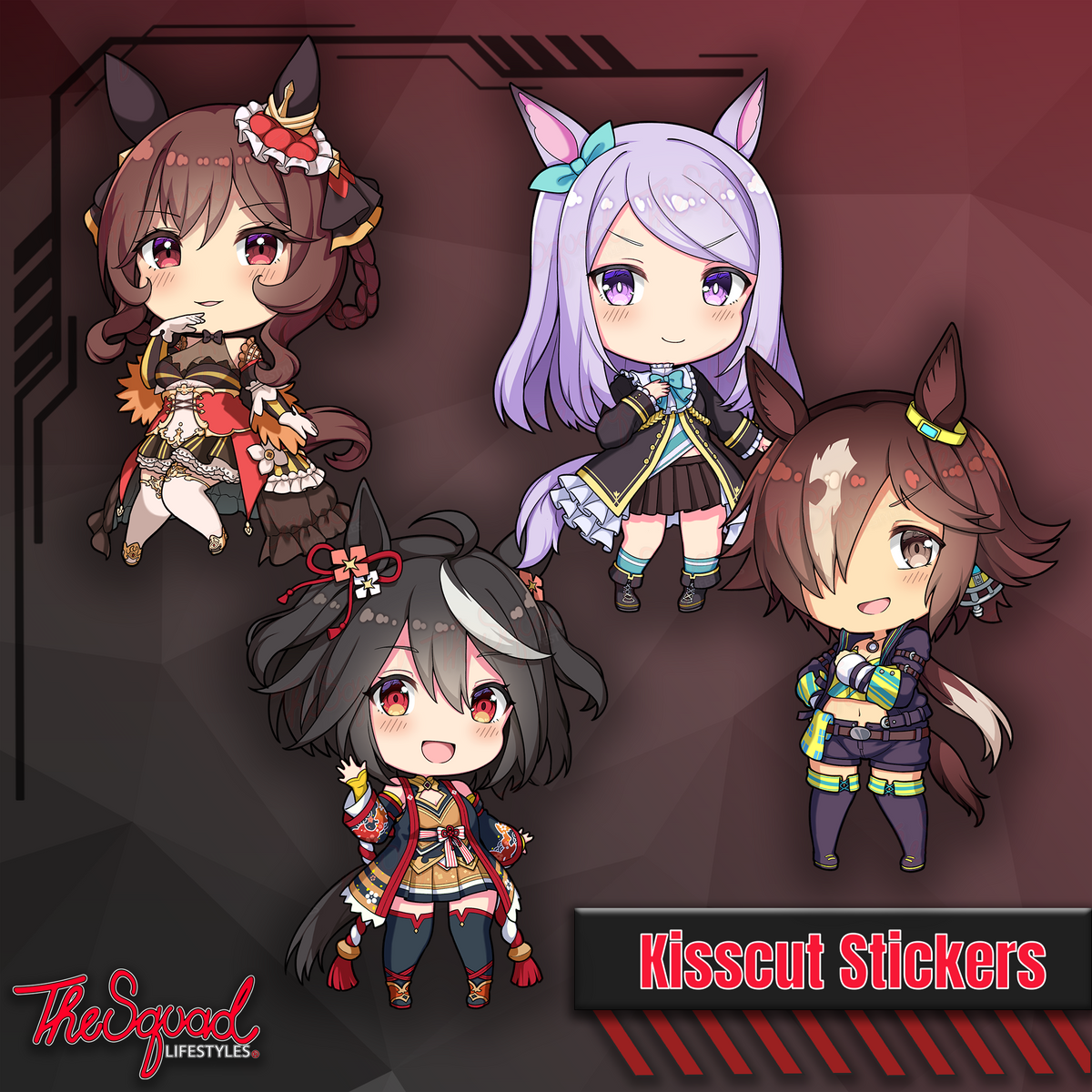 Uma Pocket Waifus V5 Full Bodies Stickers
