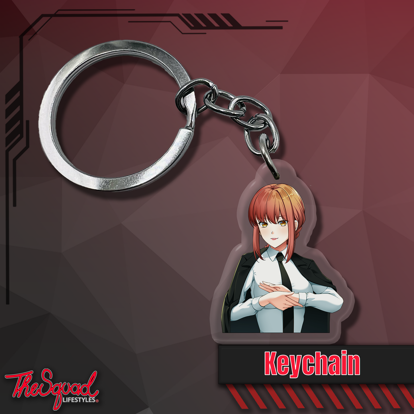 Deathcore Makima Keychain
