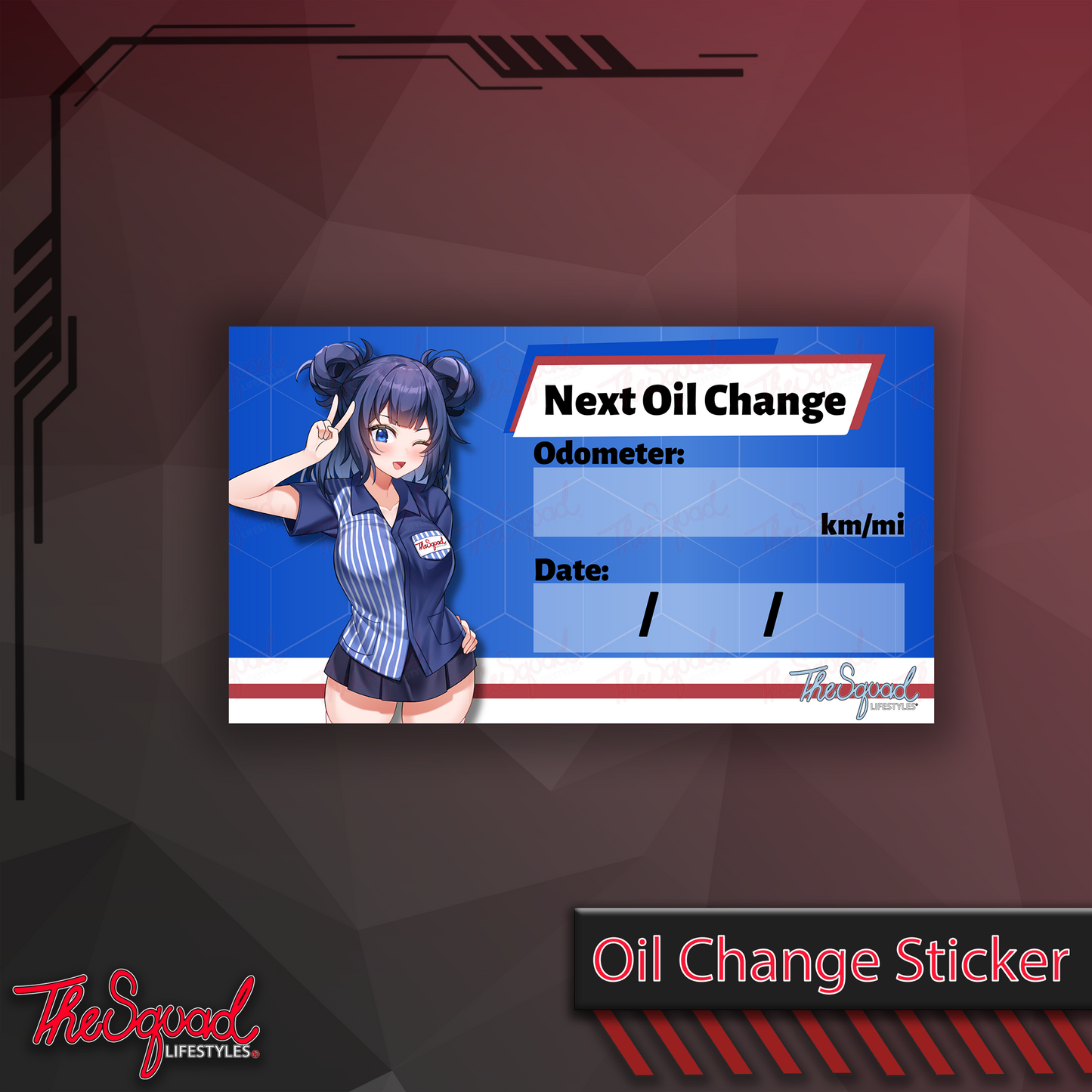 Emi Lawsons Oil Change Sticker