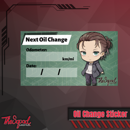 Eren Pocket Oil Change Sticker