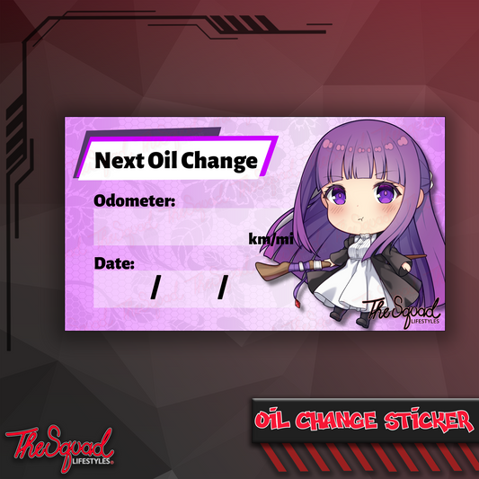 Mage Fern Chibi Oil Change Sticker