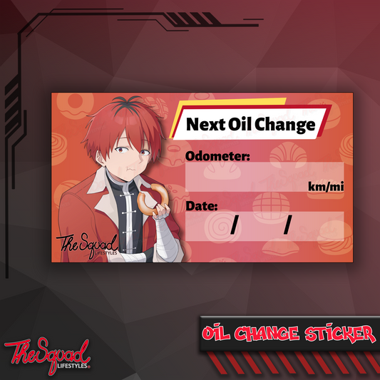 Foodie Knight Oil Change Sticker