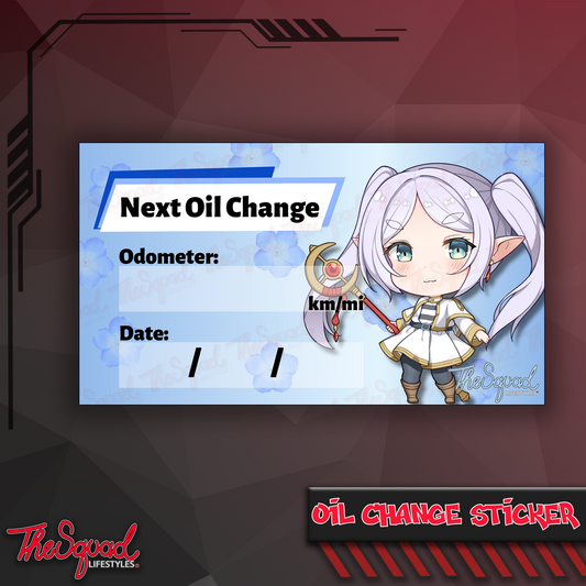 Mage Elf Chibi Oil Change Sticker