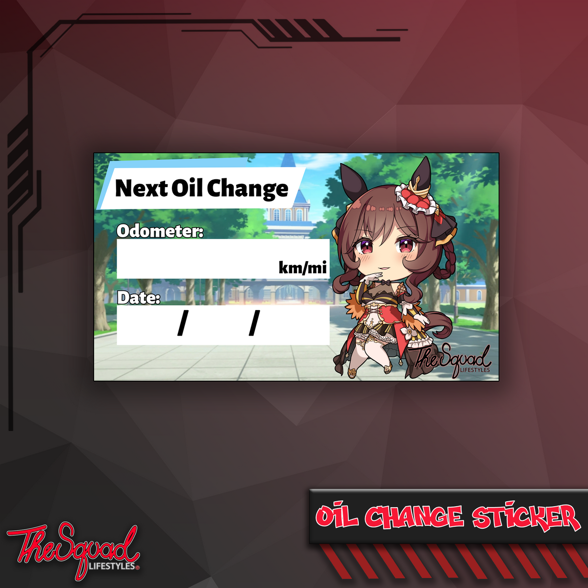 Pocket Umas V5 Oil Change Stickers