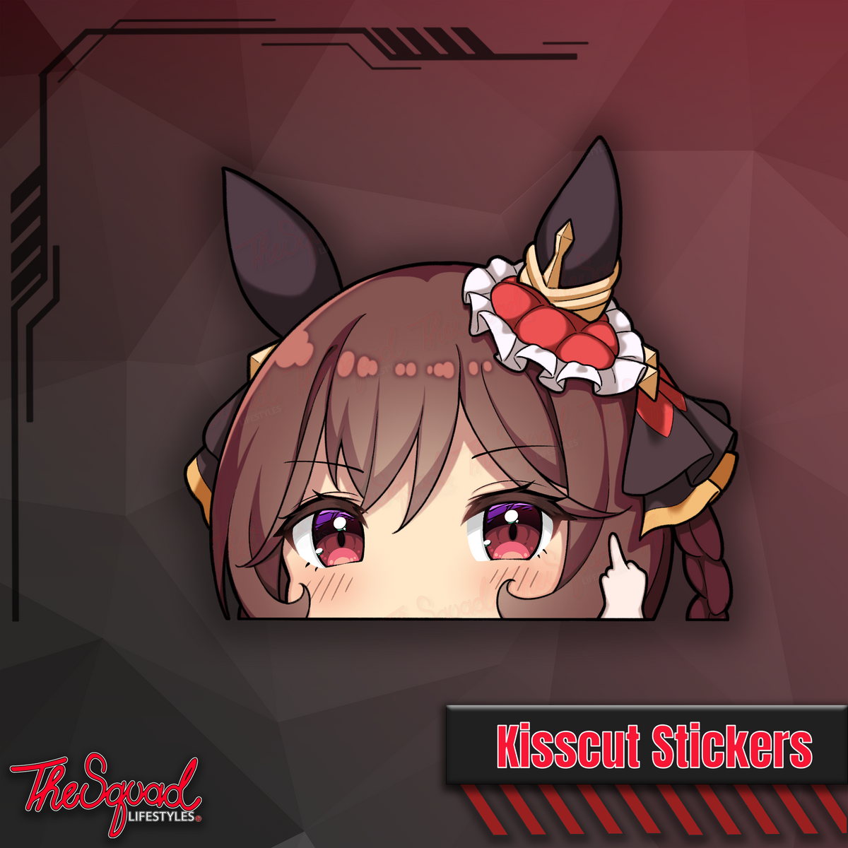 Uma Pocket Waifus V5 Peeker Stickers