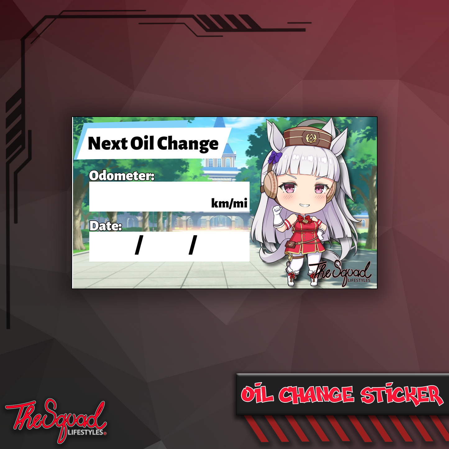 GoldShip Oil Change Sticker