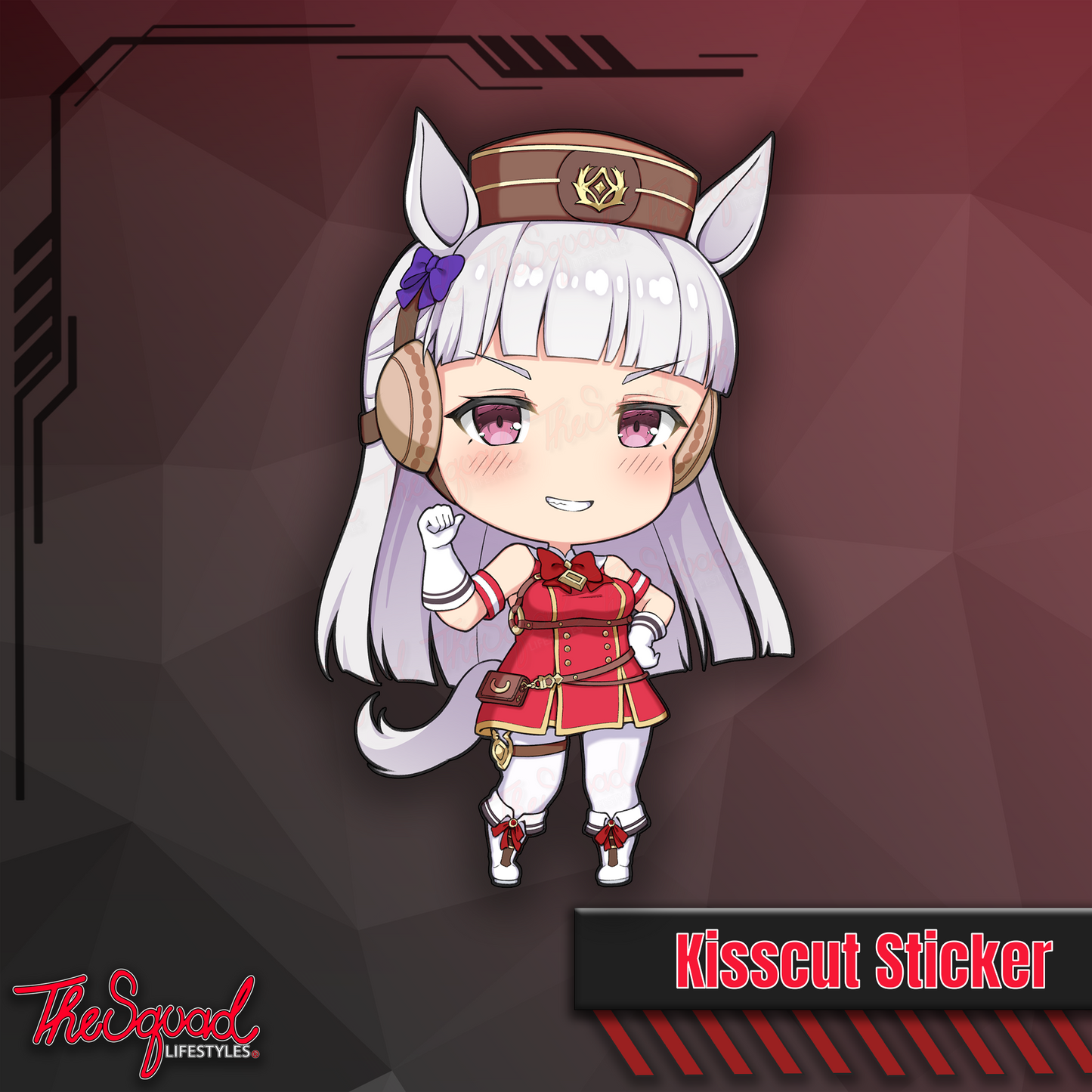 Uma Pocket Waifus Full Bodies Stickers