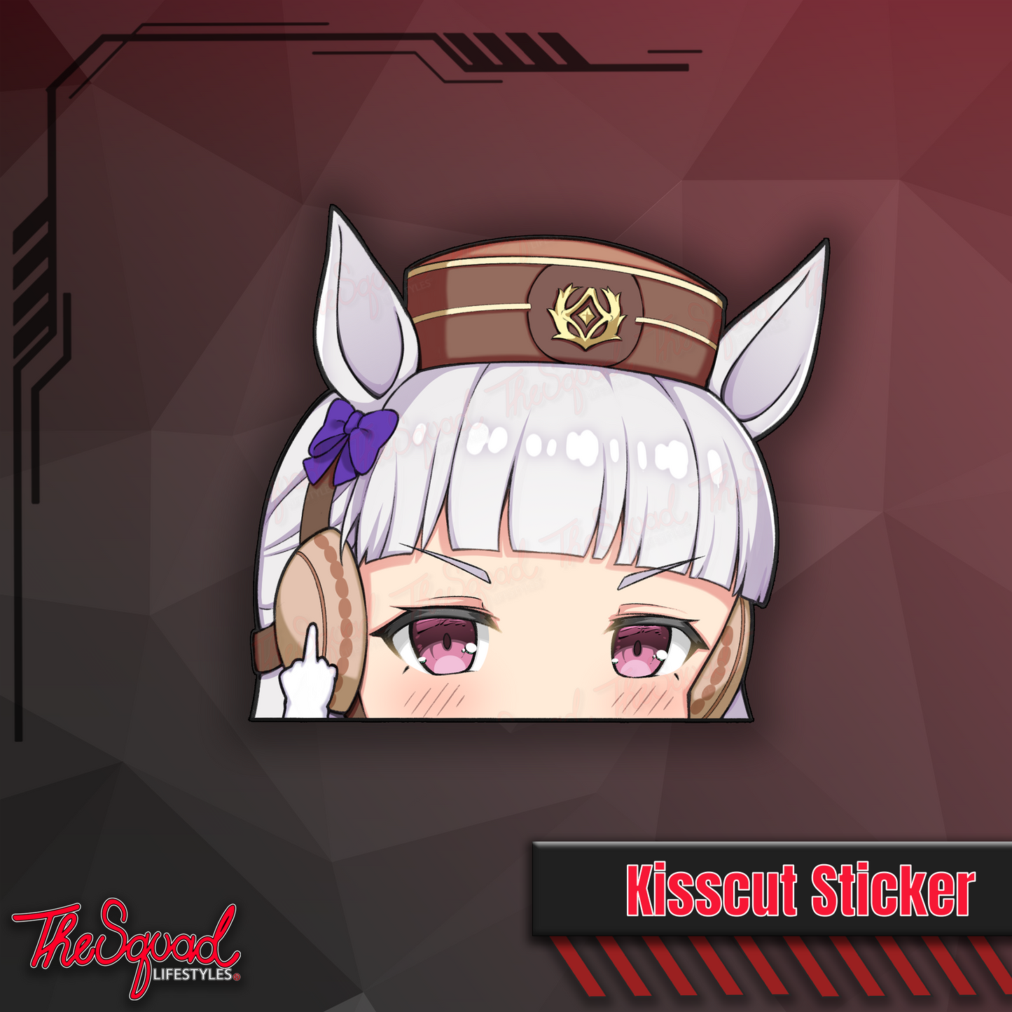 Uma Pocket Waifus Peeker Stickers