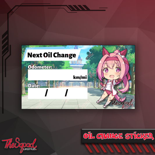 Haru Urara Oil Change Sticker