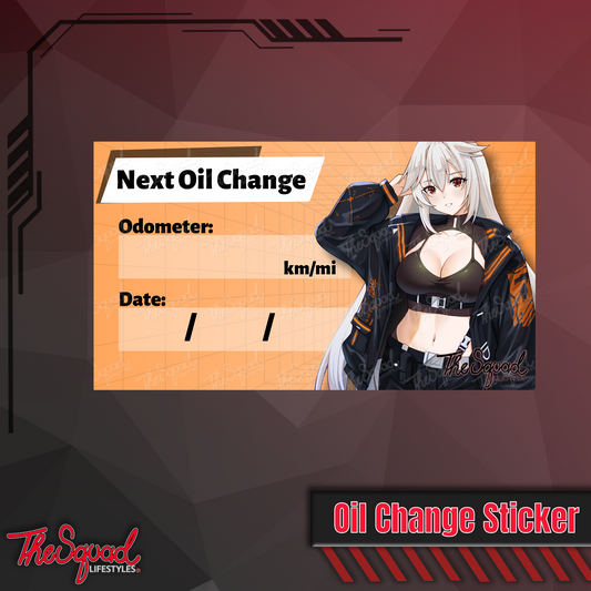 Haruka EDM Oil Change Sticker