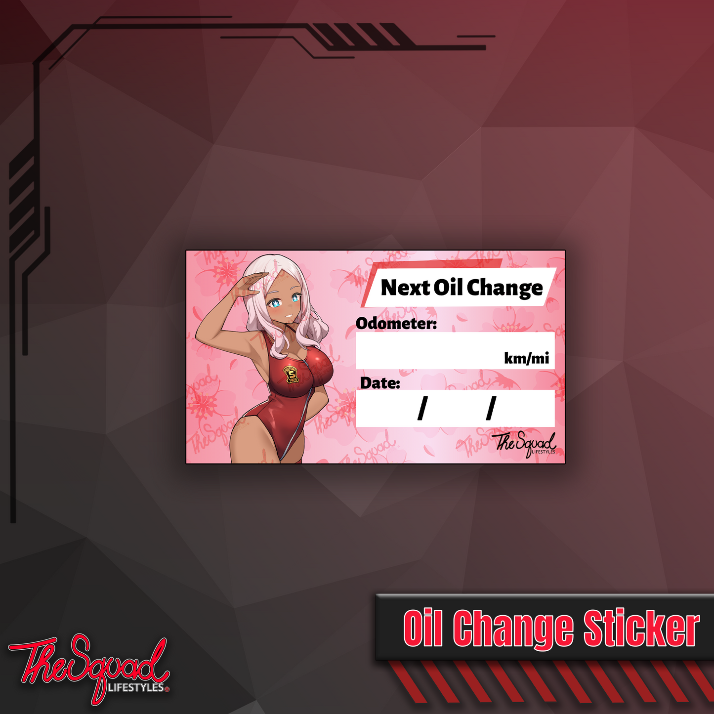 FireForce Lifeguards Oil Change Stickers
