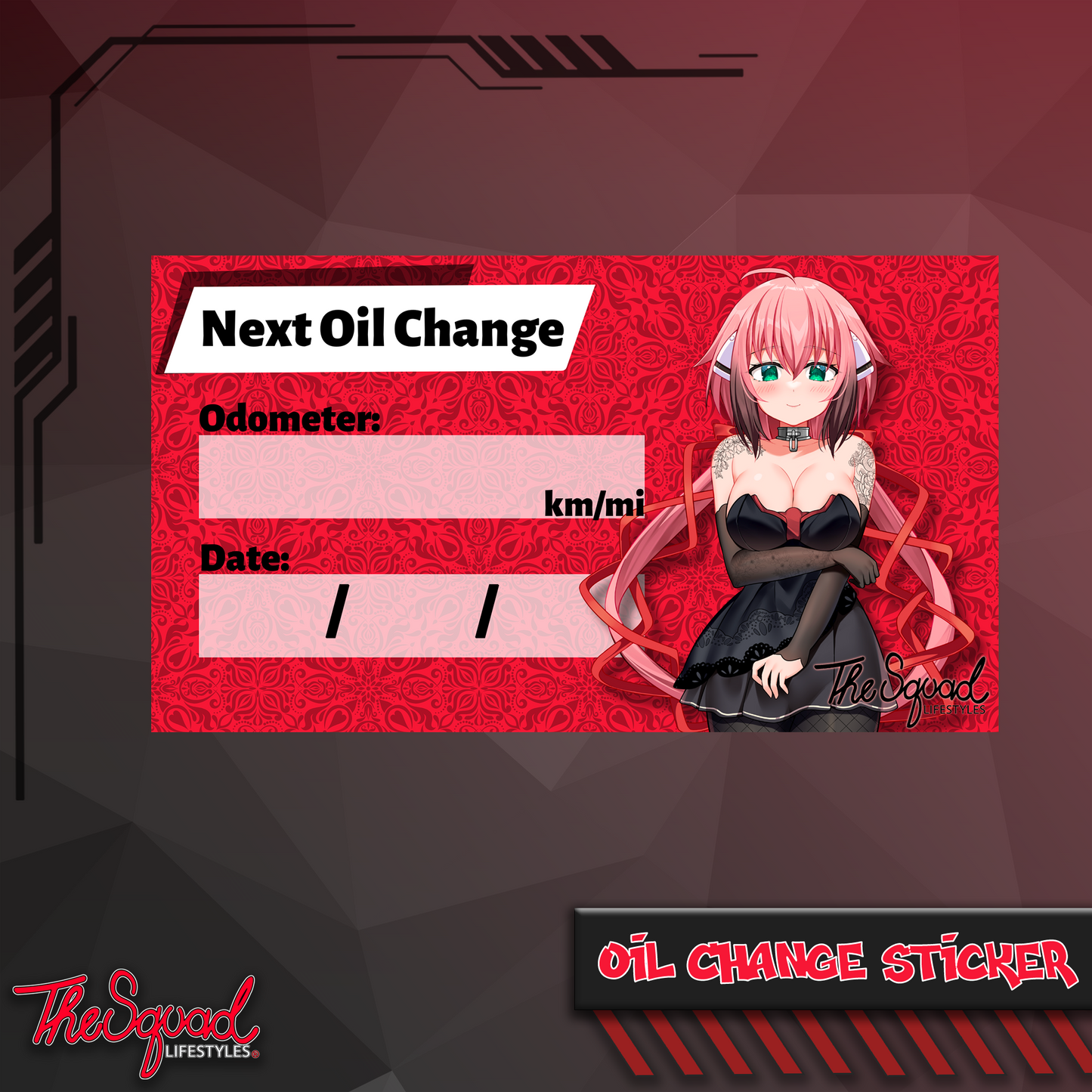 Ikaros Goth Oil Change Sticker