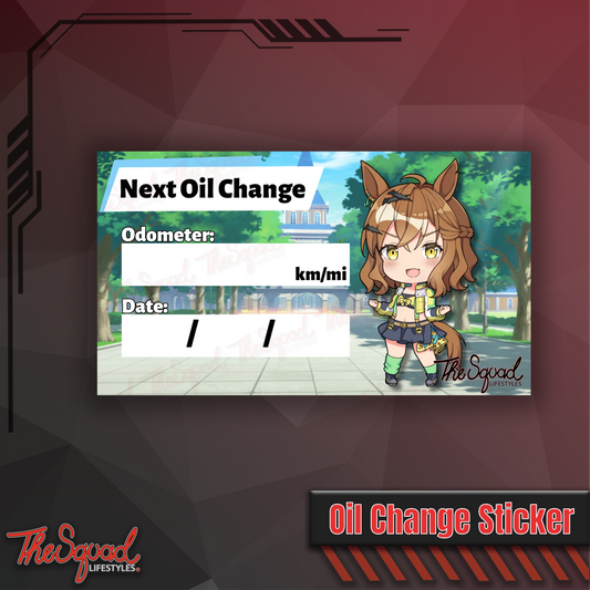 Jungle Pocket Oil Change Sticker