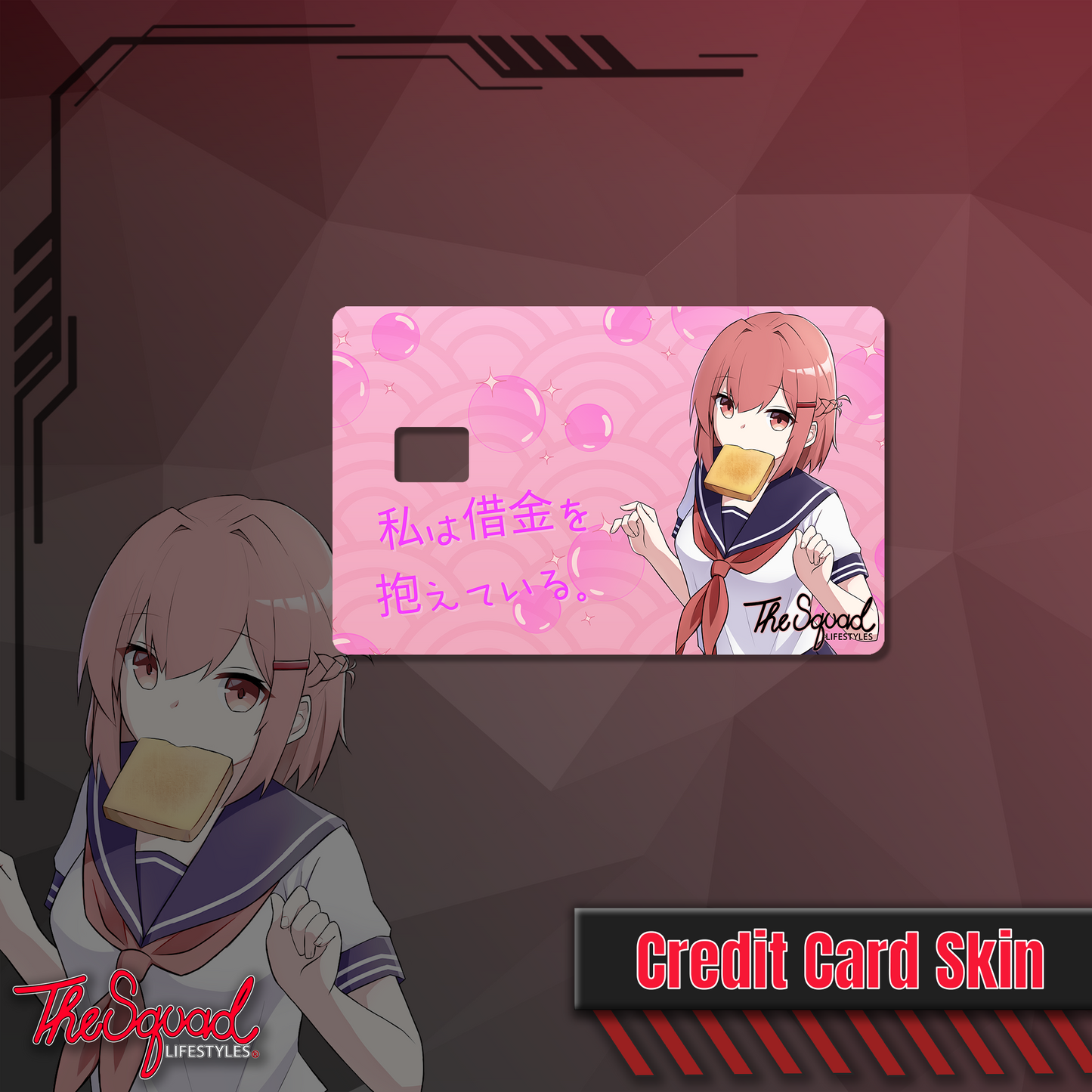 Kaycee Bread Girl Credit Card Skin