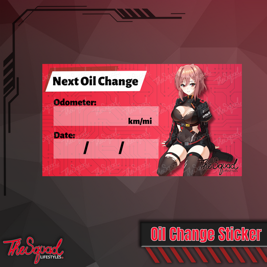 Kaycee EDM Oil Change Sticker