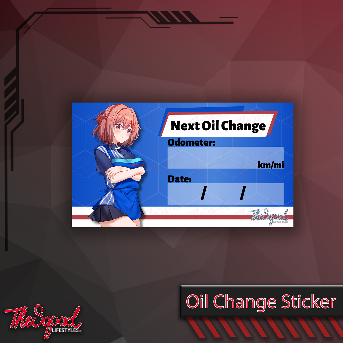 KayCee Lawsons Oil Change Sticker