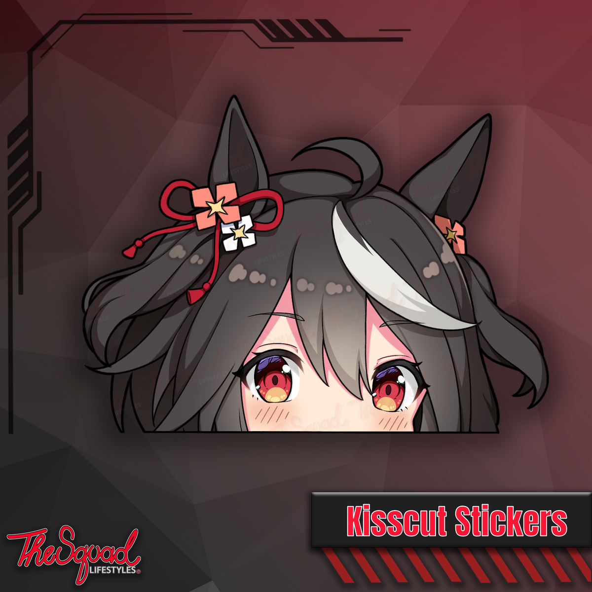 Uma Pocket Waifus V5 Peeker Stickers