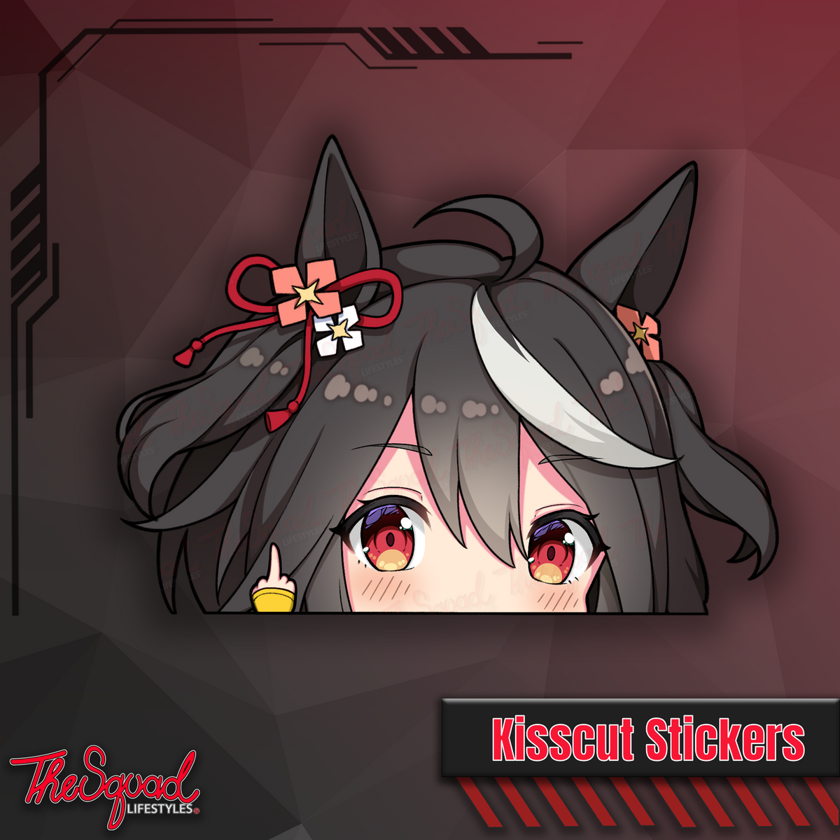 Uma Pocket Waifus V5 Peeker Stickers