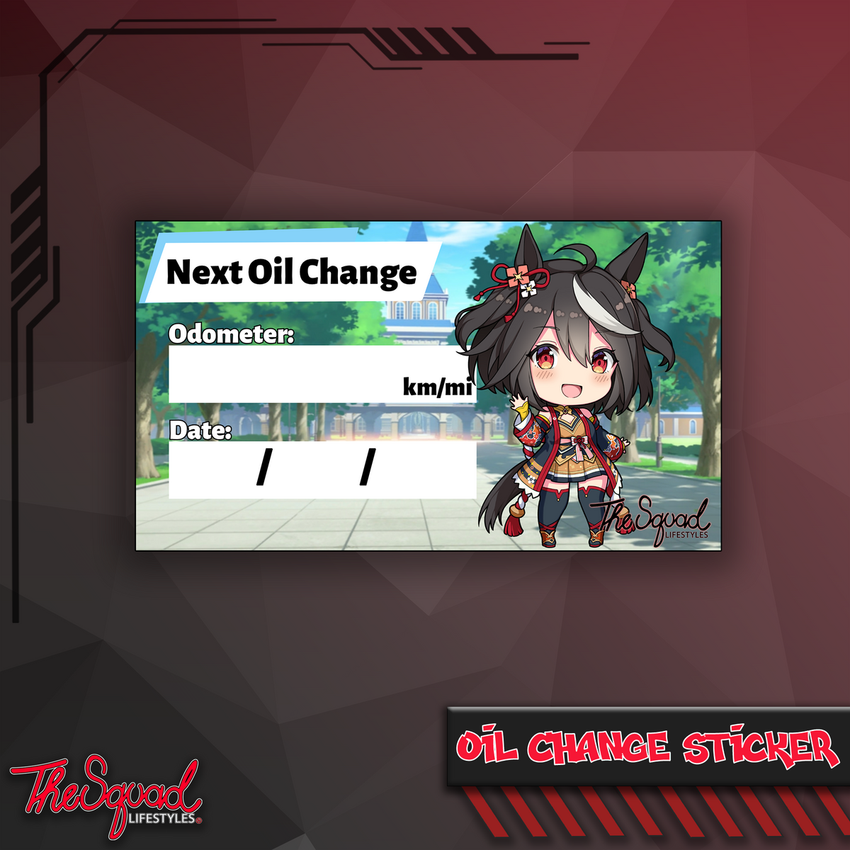 Pocket Umas V5 Oil Change Stickers