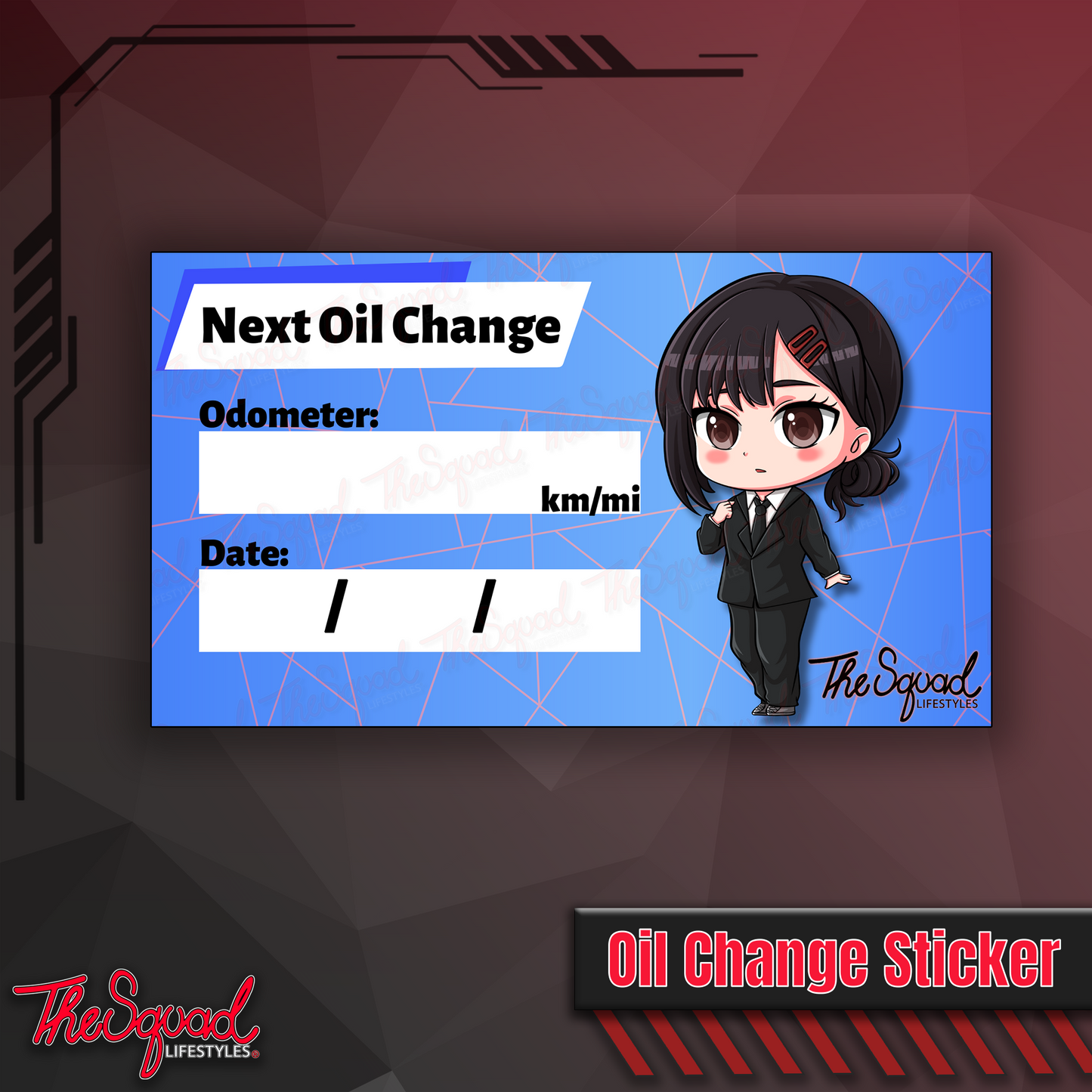 Kobeni Chibi Oil Change Sticker