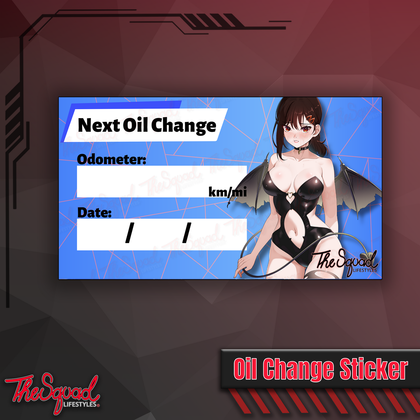 Kobeni Succubus Oil Change Sticker