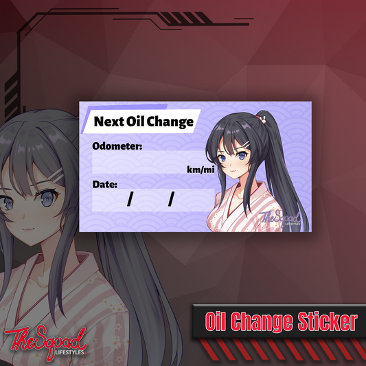 Mai Festival Oil Change Sticker