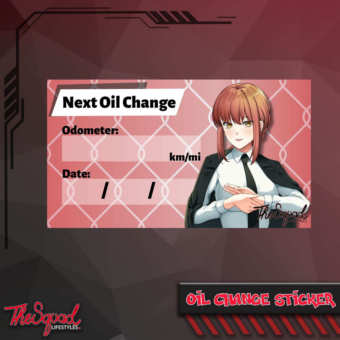 Makima DeathCore Oil Change Sticker