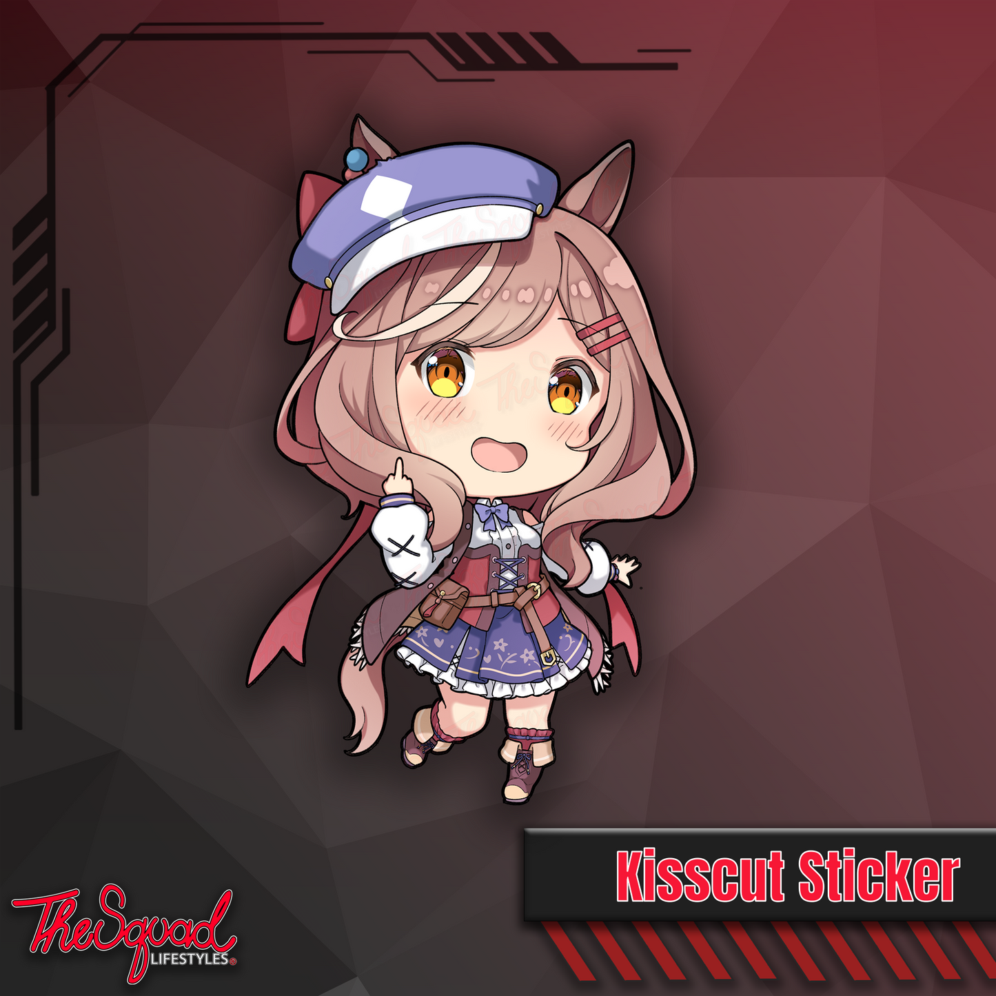 Uma Pocket Waifus V2 Full Bodies Stickers