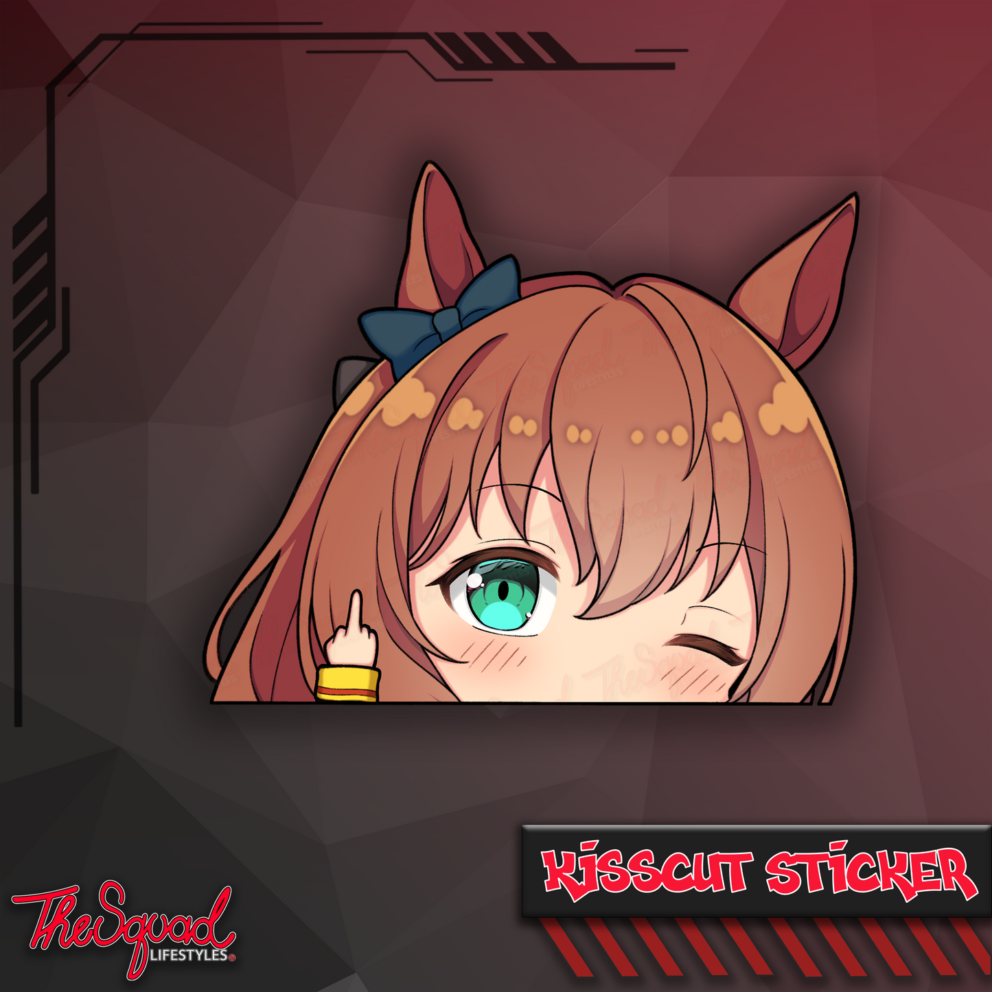 Uma Pocket Waifus V4 Peeker Stickers