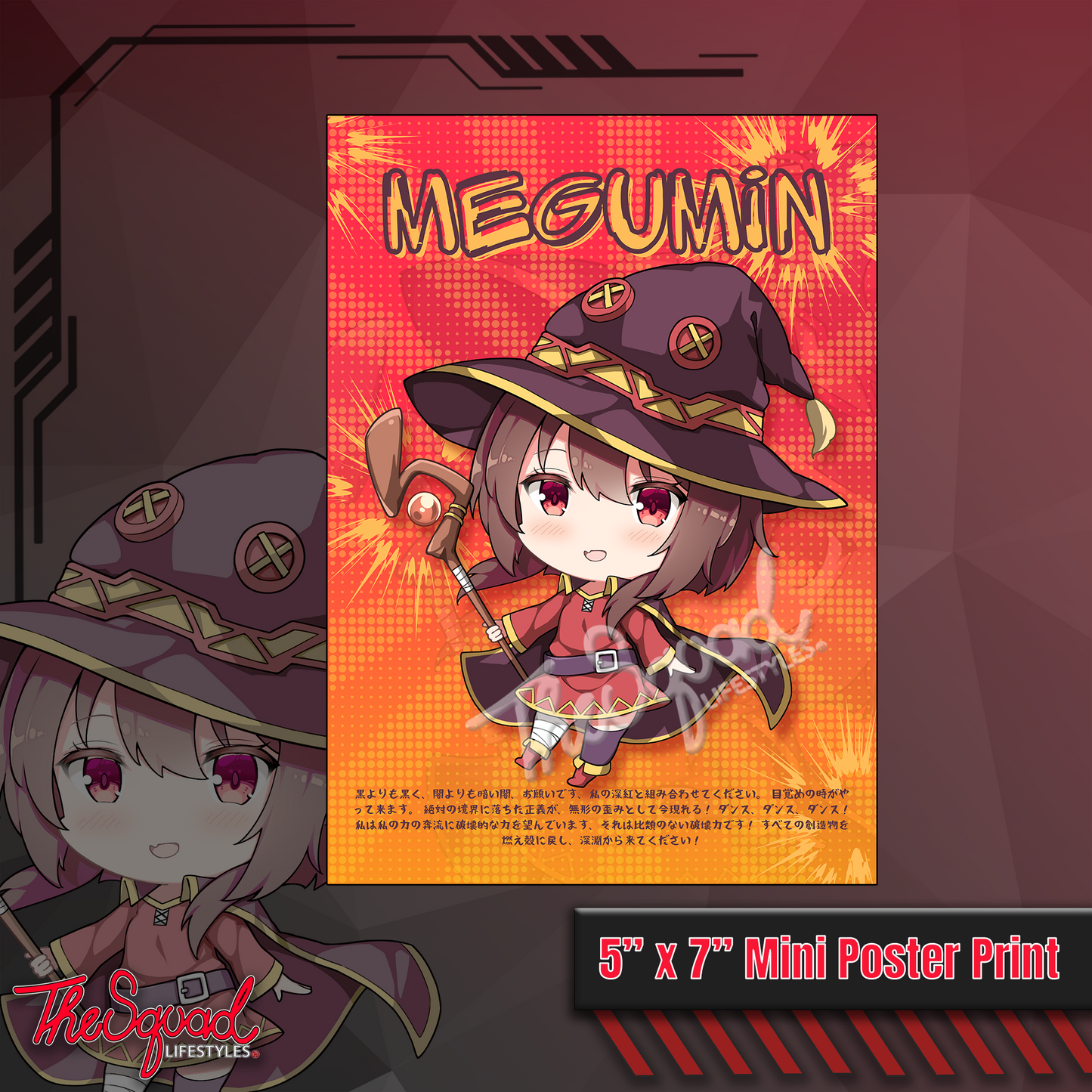 Pocket Waifu Megumin Print