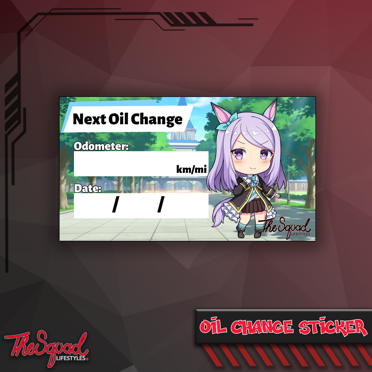 Pocket Umas V5 Oil Change Stickers