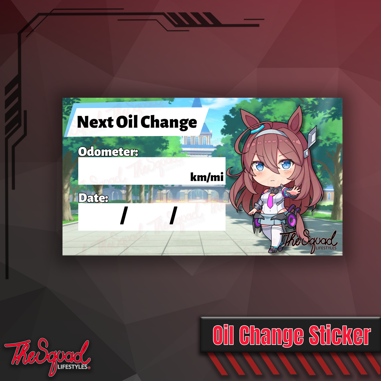 Pocket Umas V4 Oil Change Stickers