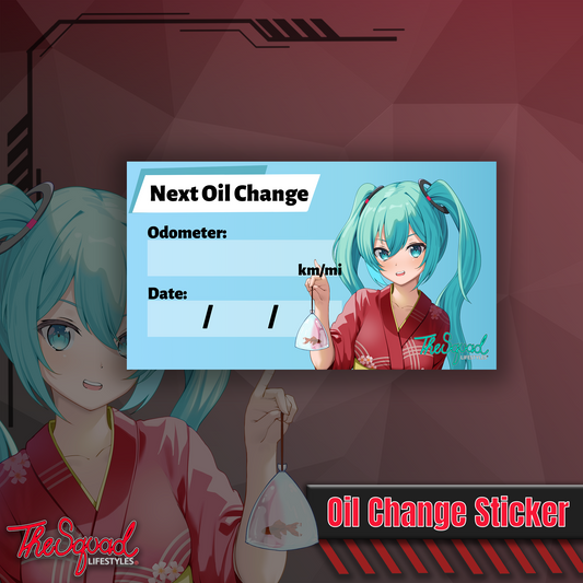 Miku Festival Oil Change Sticker