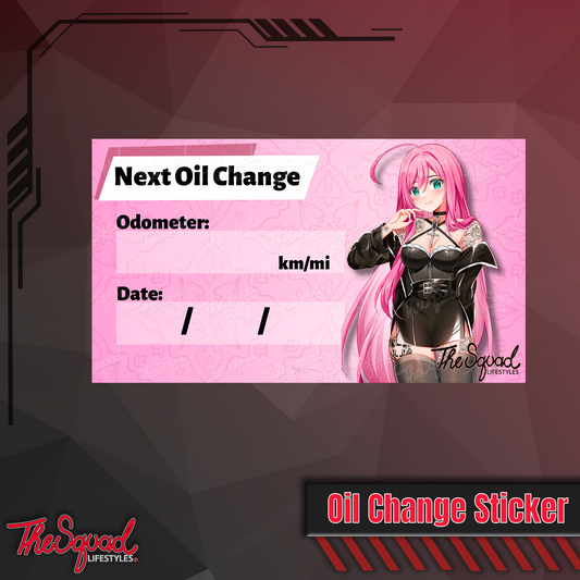 Moka Goth Oil Change Sticker