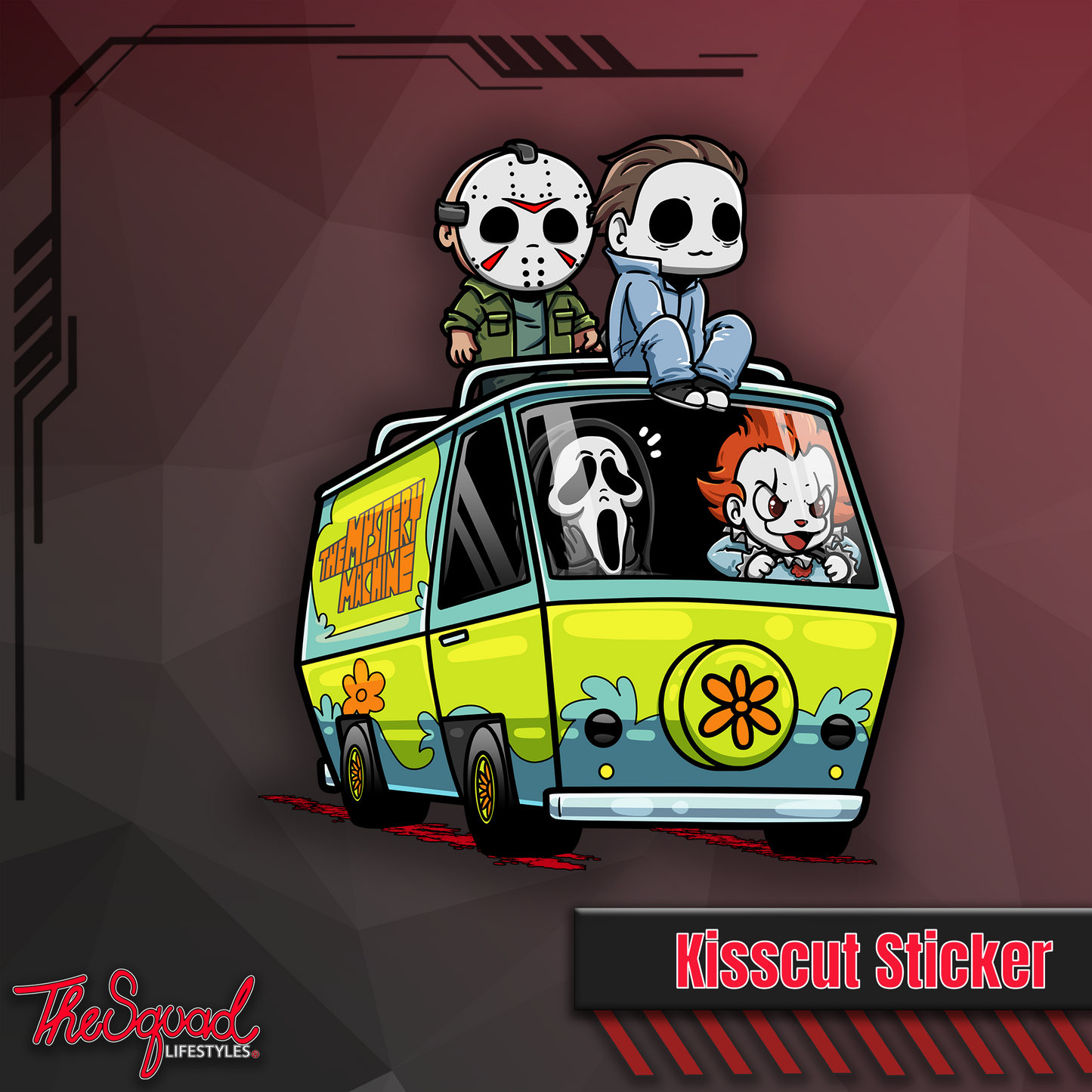 Serial Chibis Mystery Van Sticker