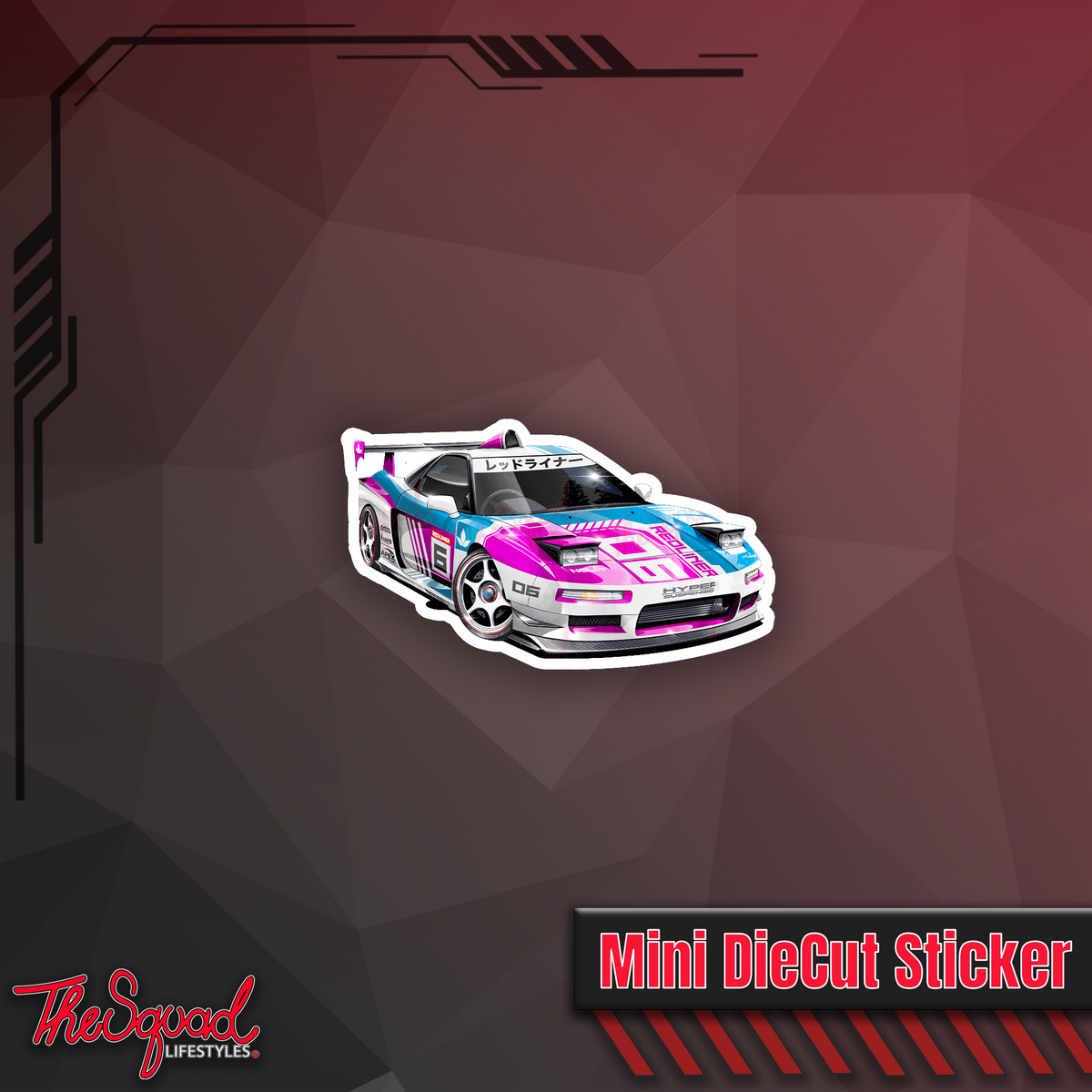 NSX Racer Uma Mini Sticker