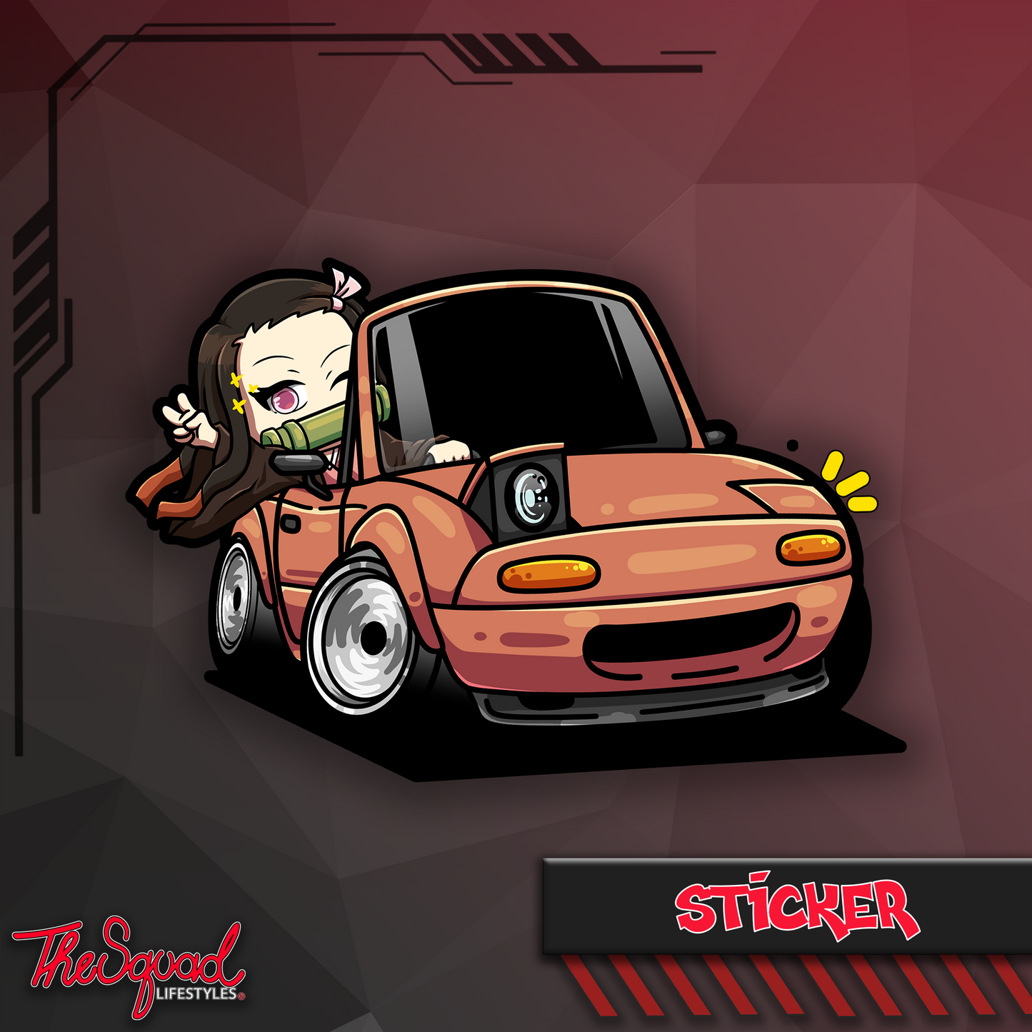 NezukoXMiata Sticker