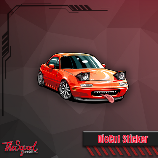 Red Miata (NA) Mini Sticker