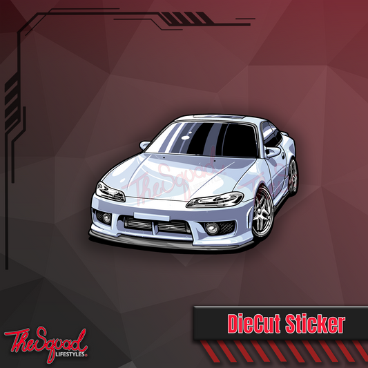 Silver Silvia (S15) Mini Sticker