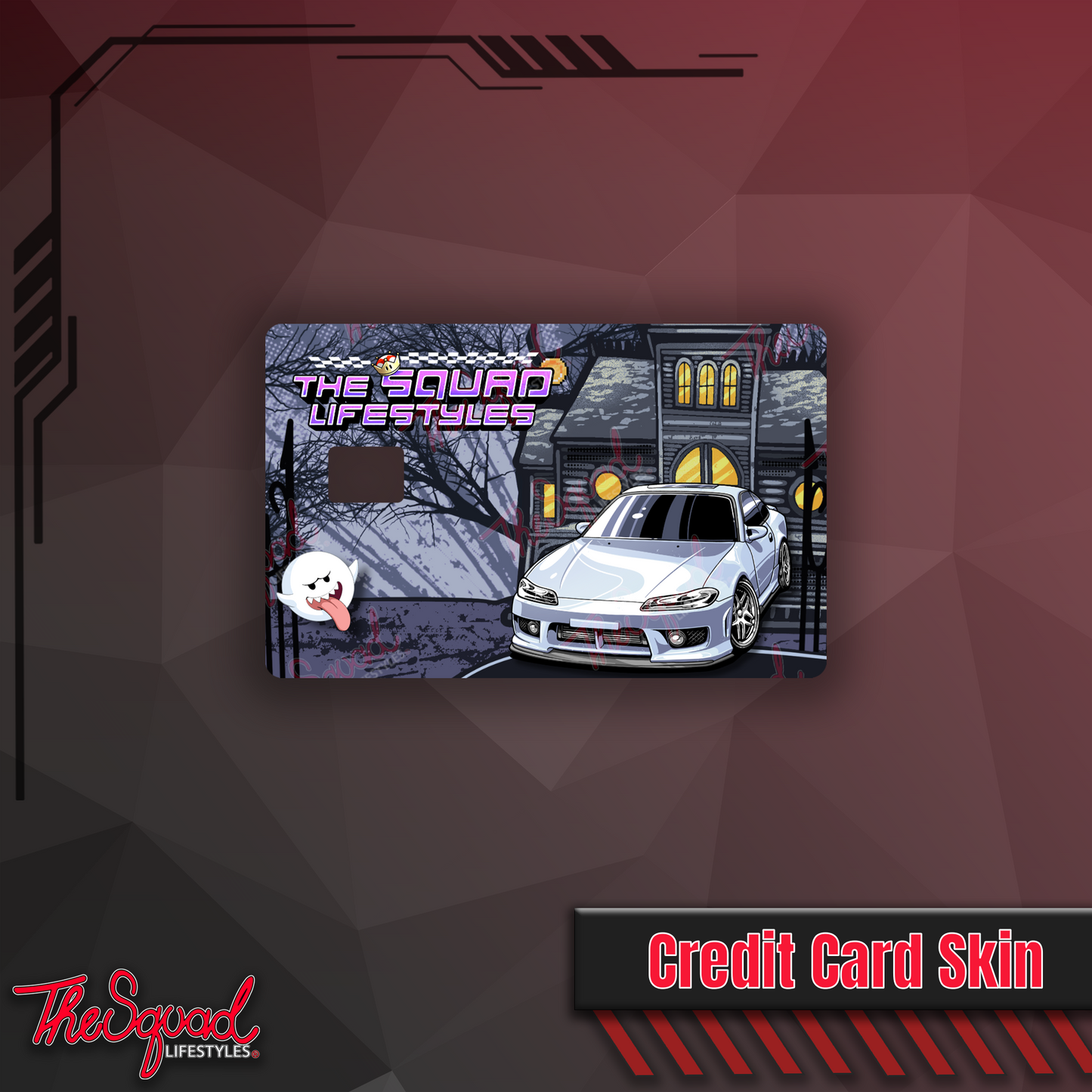 Silver Silvia (S15) Credit Card Skin