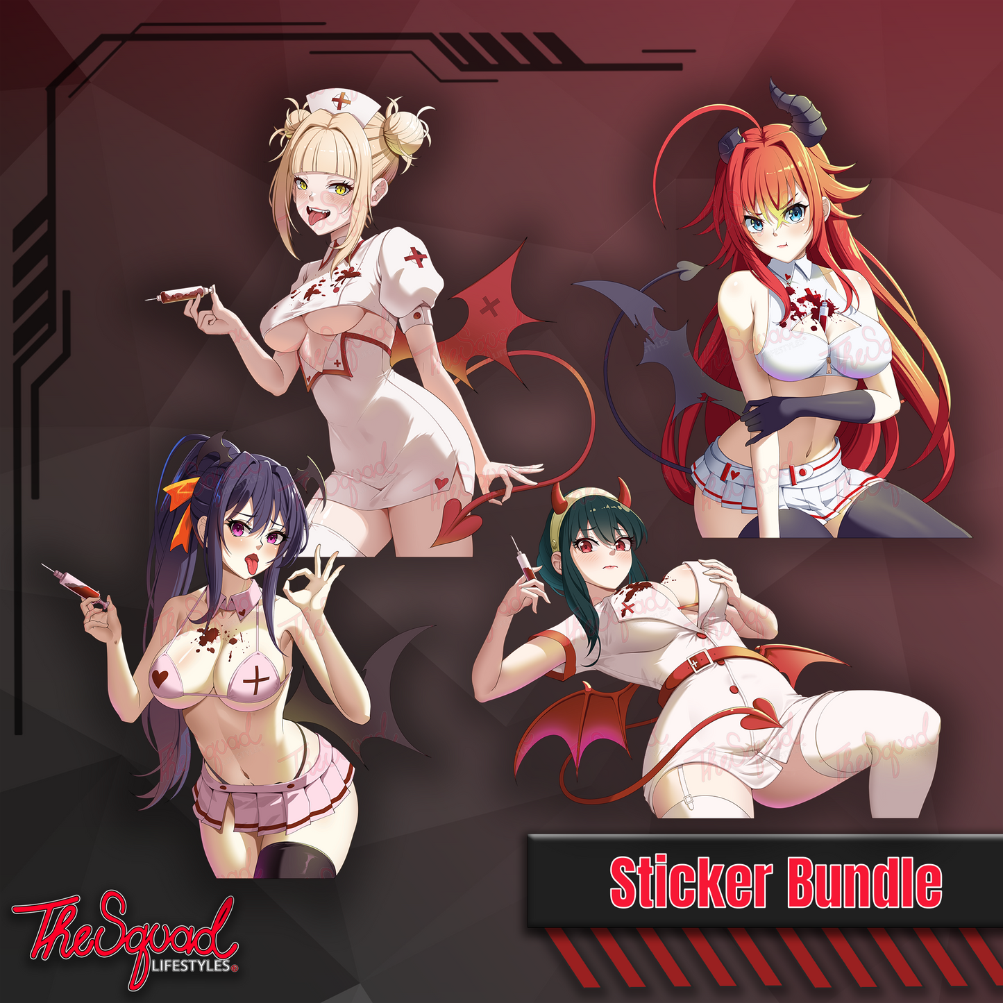 Nurse Succubus Sticker Bundle