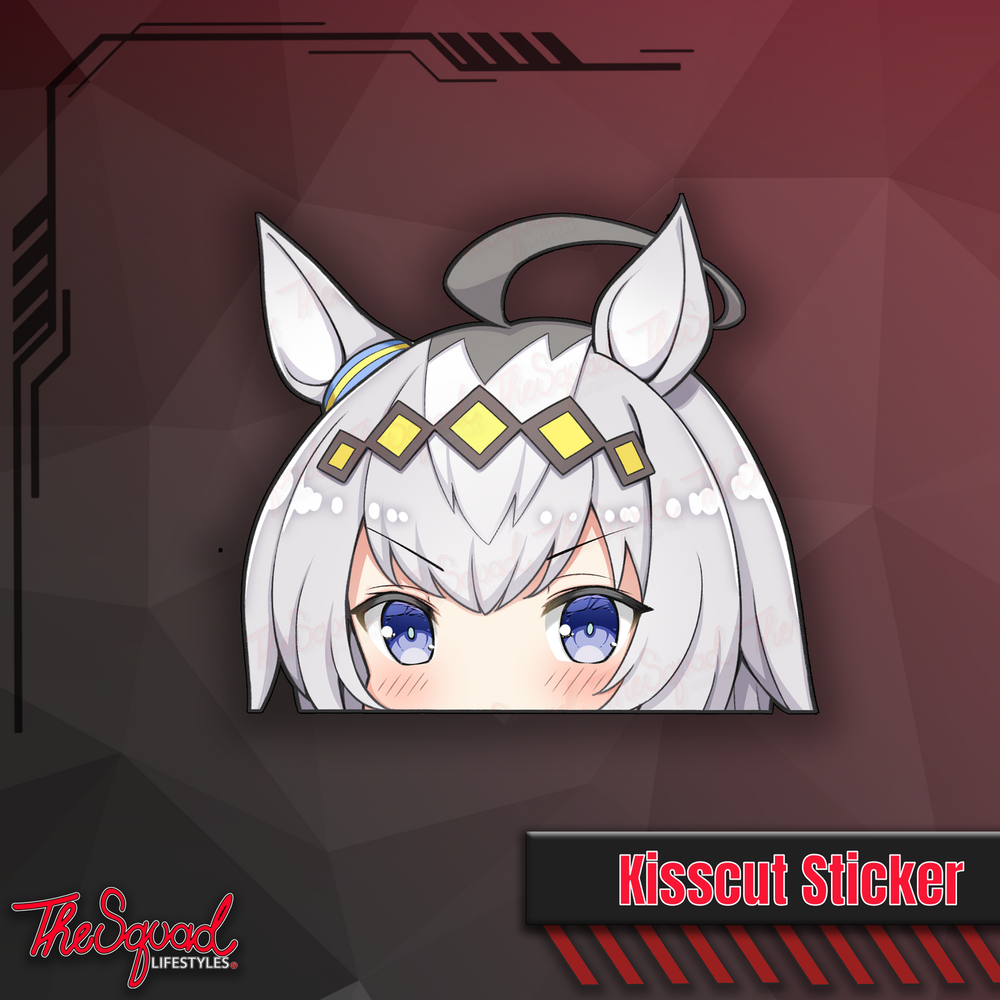 Uma Pocket Waifus Peeker Stickers