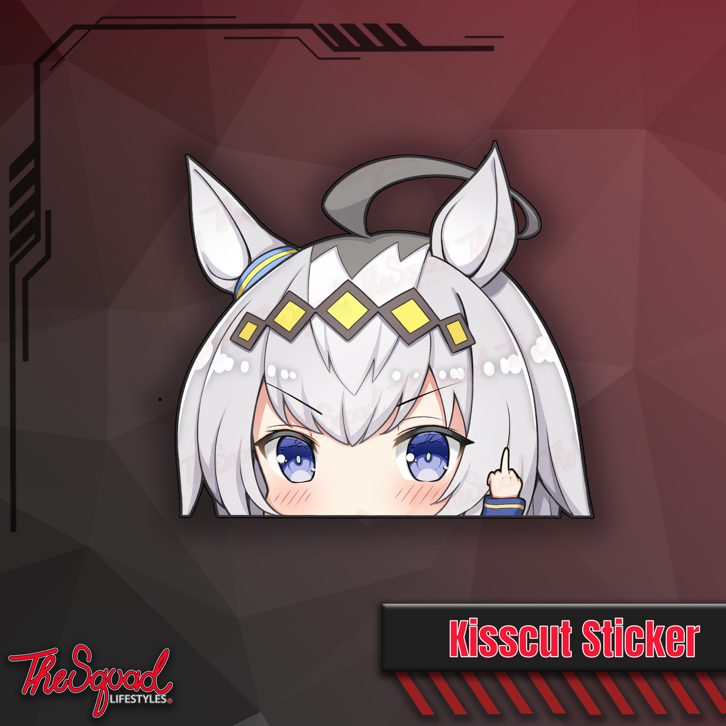 Uma Pocket Waifus Peeker Stickers