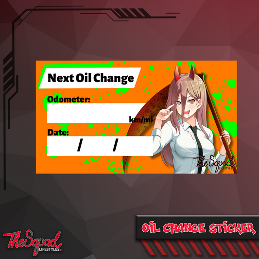 Power DeathCore Oil Change Sticker