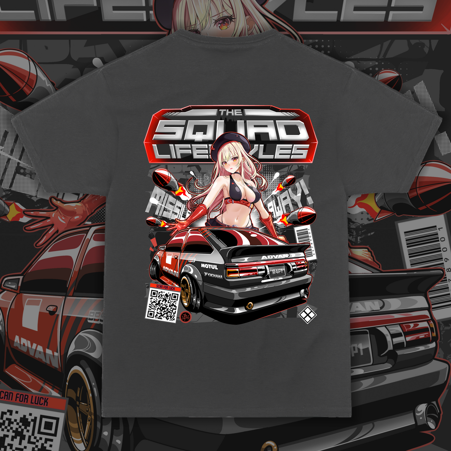 Race Queen Rapi x AE86 T-Shirt