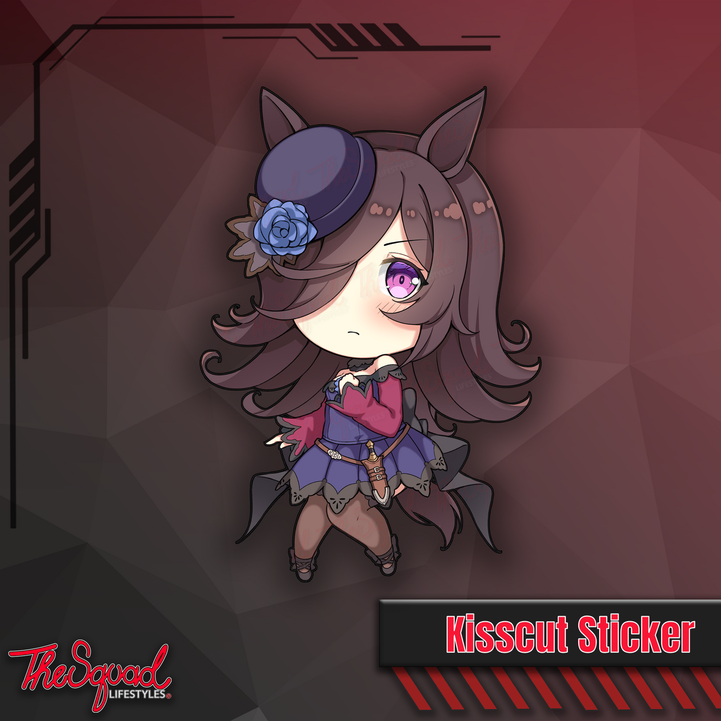 Uma Pocket Waifus Full Bodies Stickers