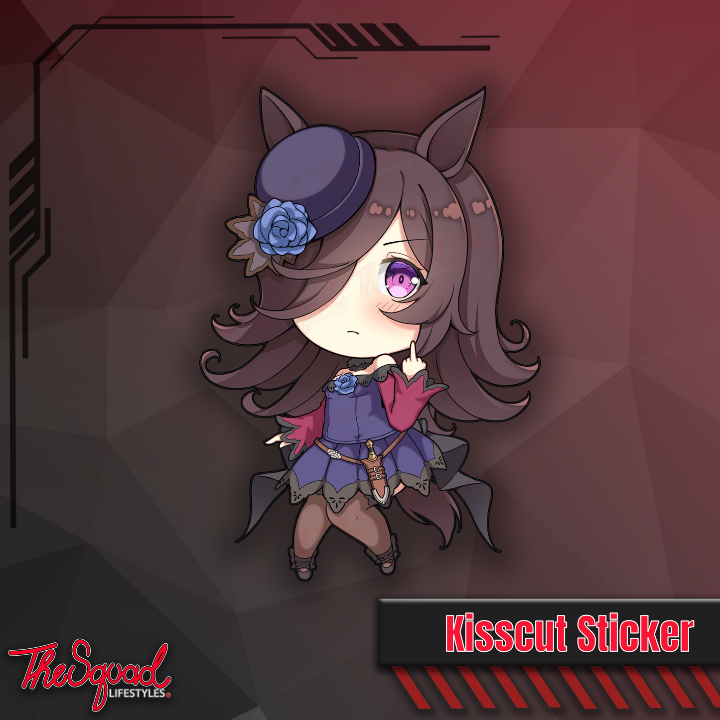 Uma Pocket Waifus Full Bodies Stickers