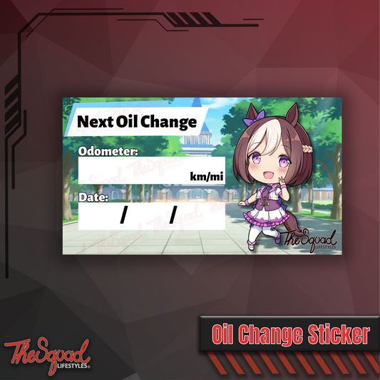Special Week Oil Change Sticker