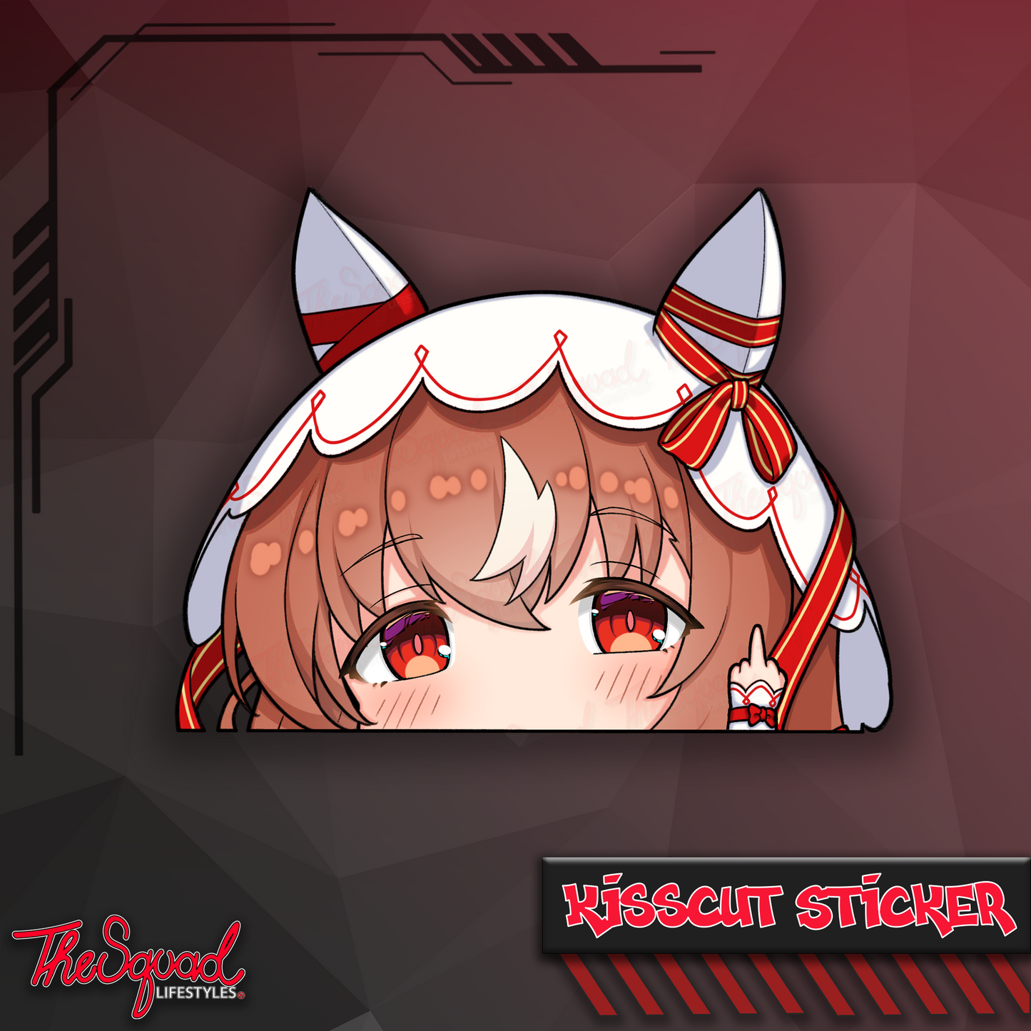 Uma Pocket Waifus V4 Peeker Stickers